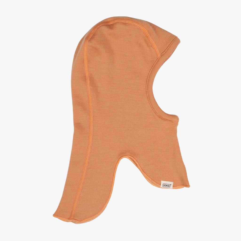 Voksi Wool meriinovillane tuukrimüts Balaclava Sandstone Peach