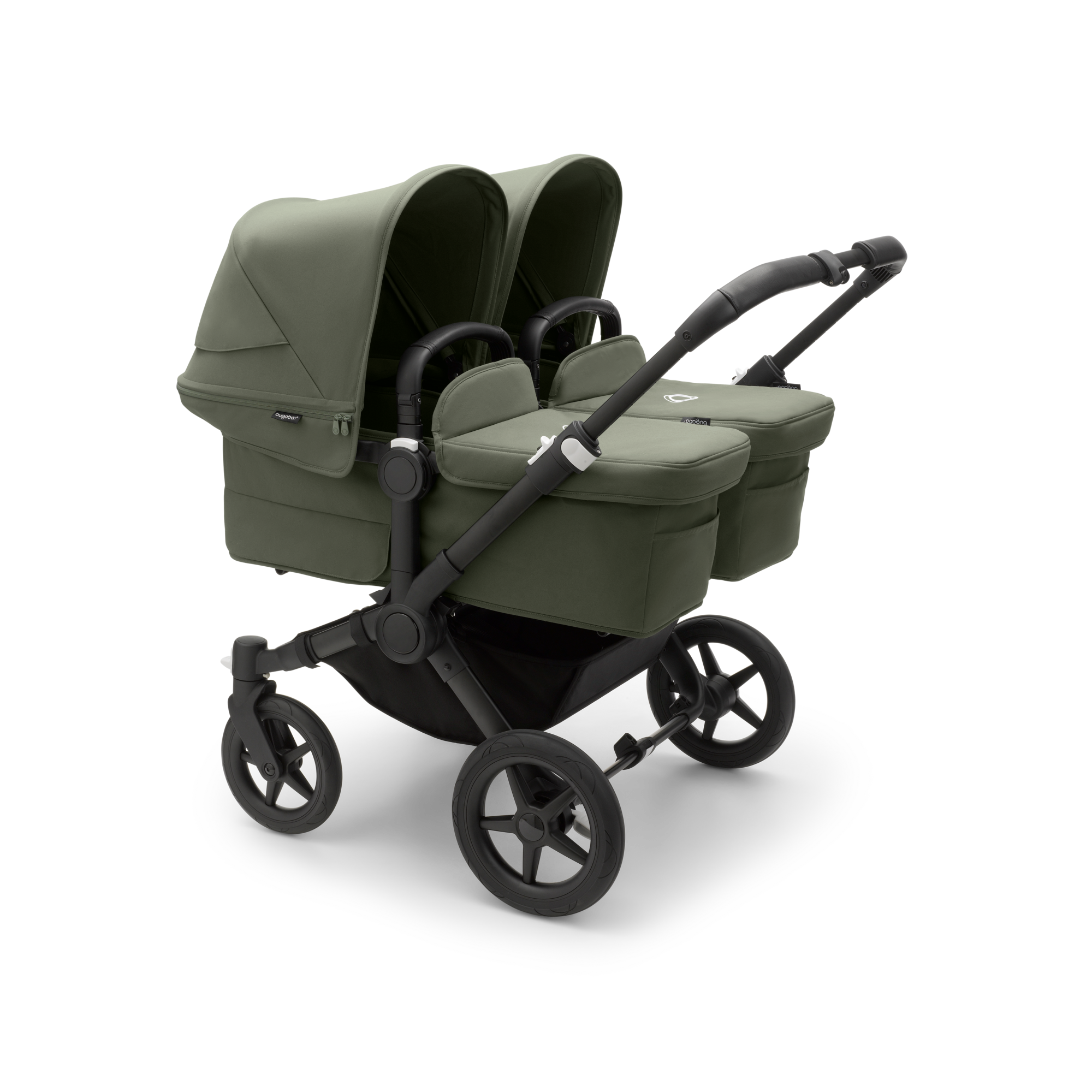 Bugaboo Donkey 5 Twin 2in1 vankrikomplekt Black/Forest Green