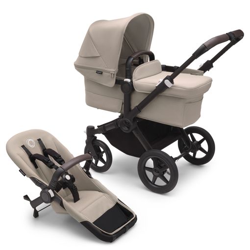Bugaboo Donkey 5 Mono 2in1 vankrikomplekt Black/Desert Taupe/Desert Taupe