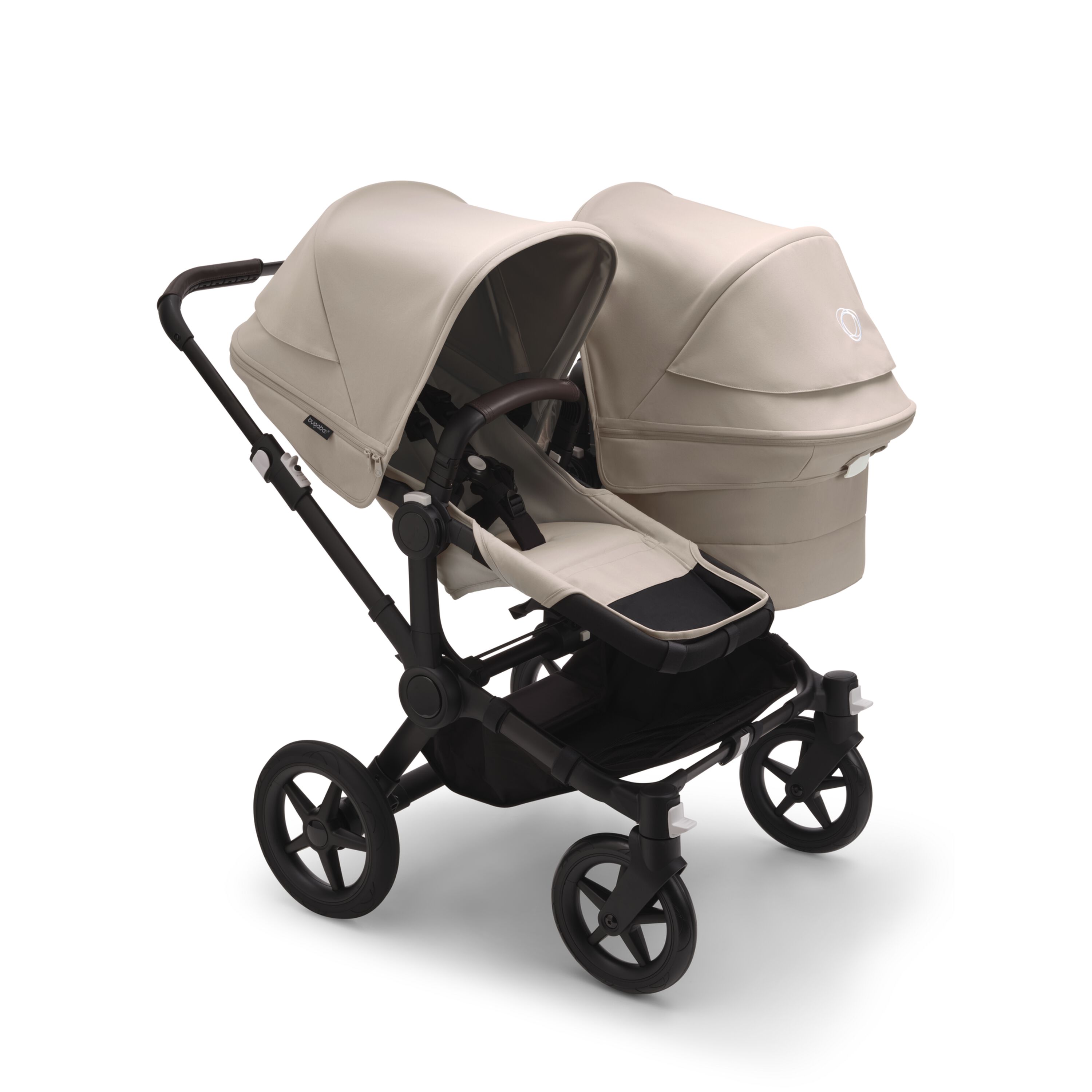 Bugaboo Donkey 5 Duo 2in1 vankrikomplekt Black/Desert Taupe/Desert Taupe