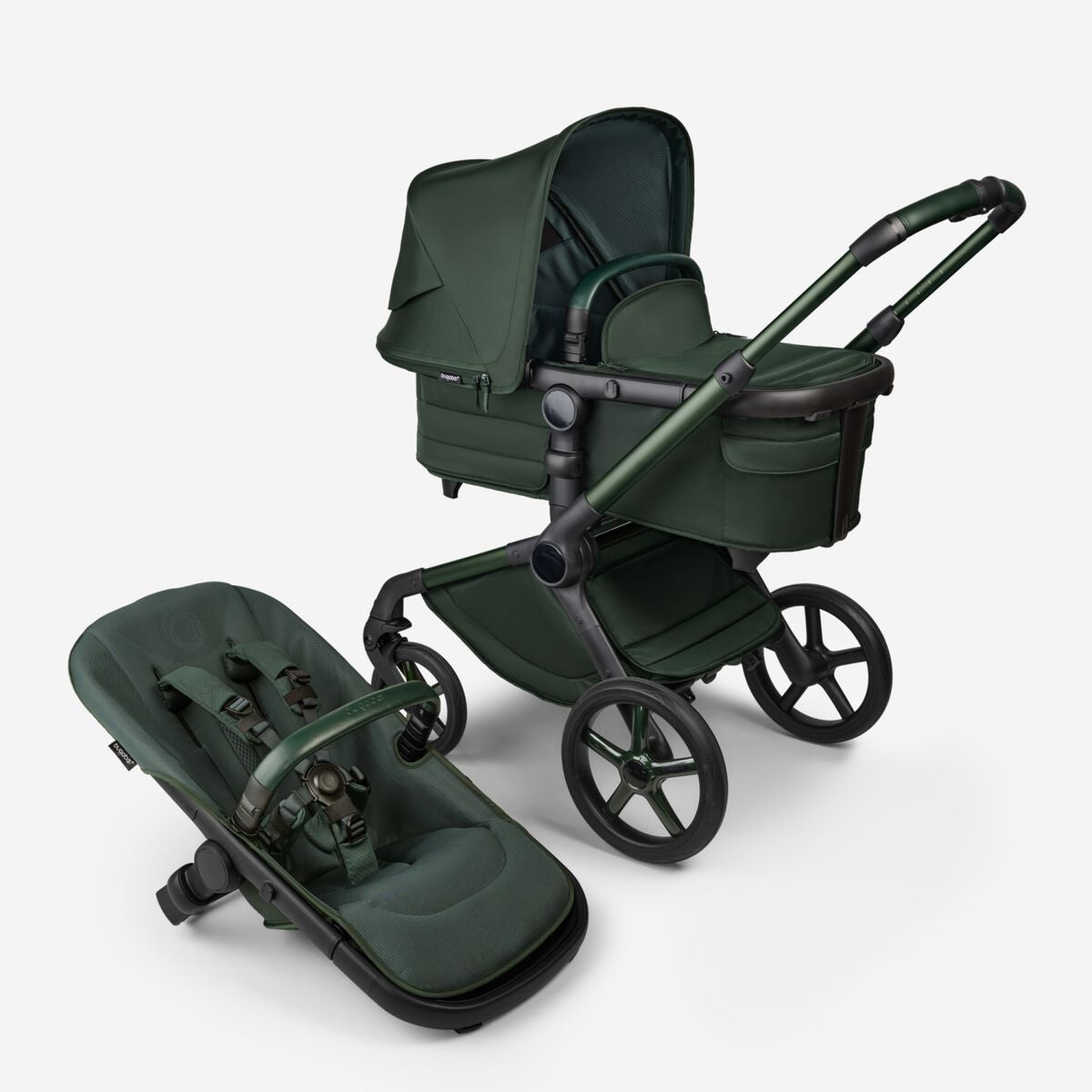Bugaboo Fox 5 2in1 vankrikomplekt Noir Limited Edition Midnight Green