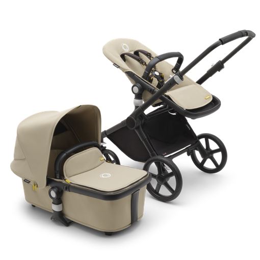 Bugaboo Fox Cub 2in1 vankrikomplekt Black/Desert Beige/Desert Beige