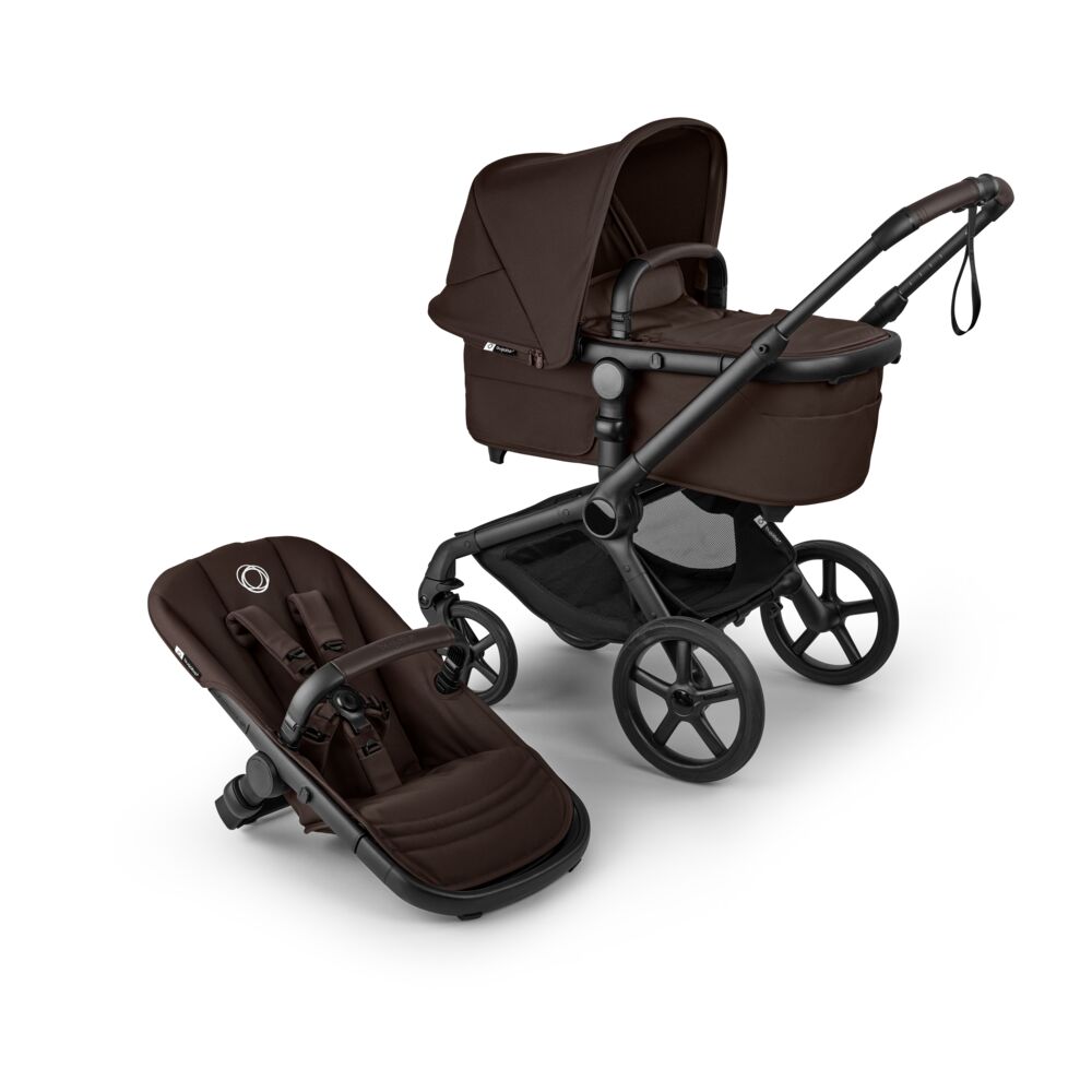 Bugaboo Fox 5 Renew 2in1 vankrikomplekt Black/Cocoa Brown