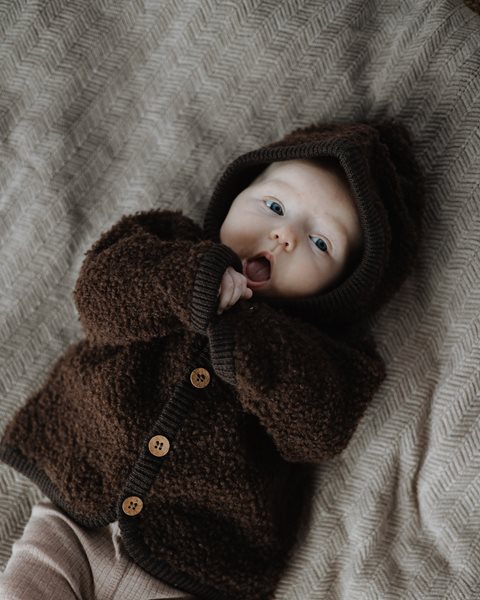 SmallStuff meriinovillane kardigan nööpidega Brown