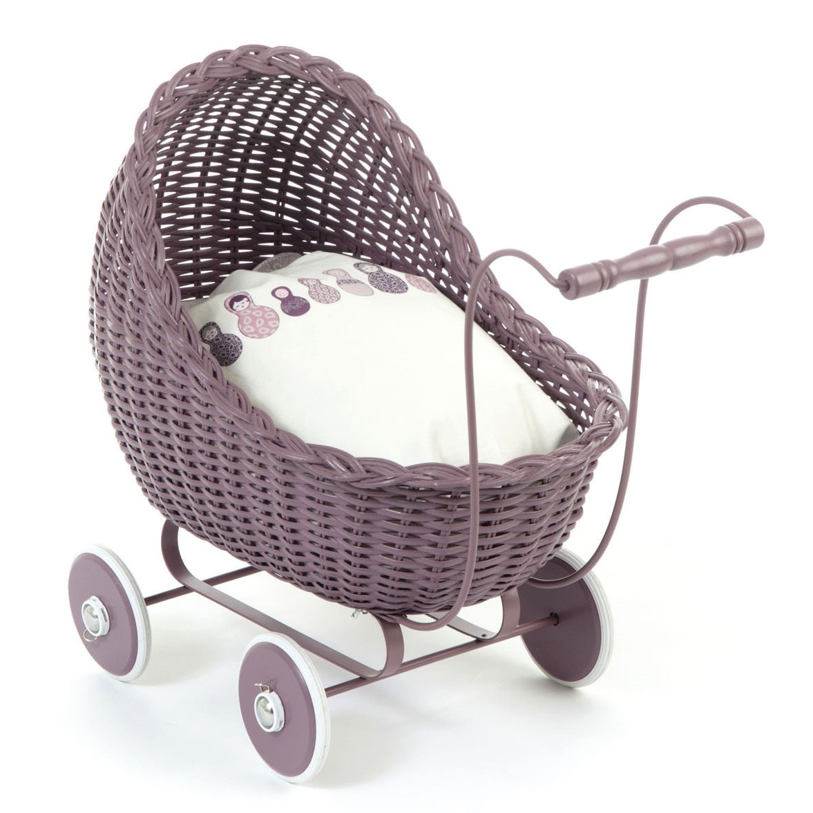 SmallStuff nukuvanker punutud käsitöö Dark Rose