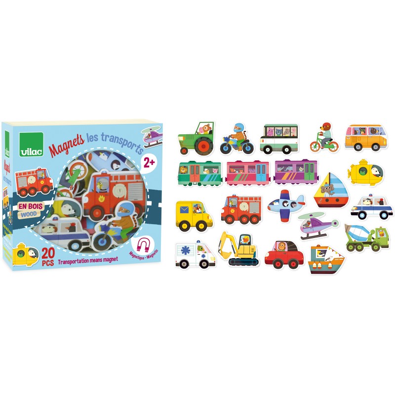 Vilac puidust magneetilised kujundid Transport