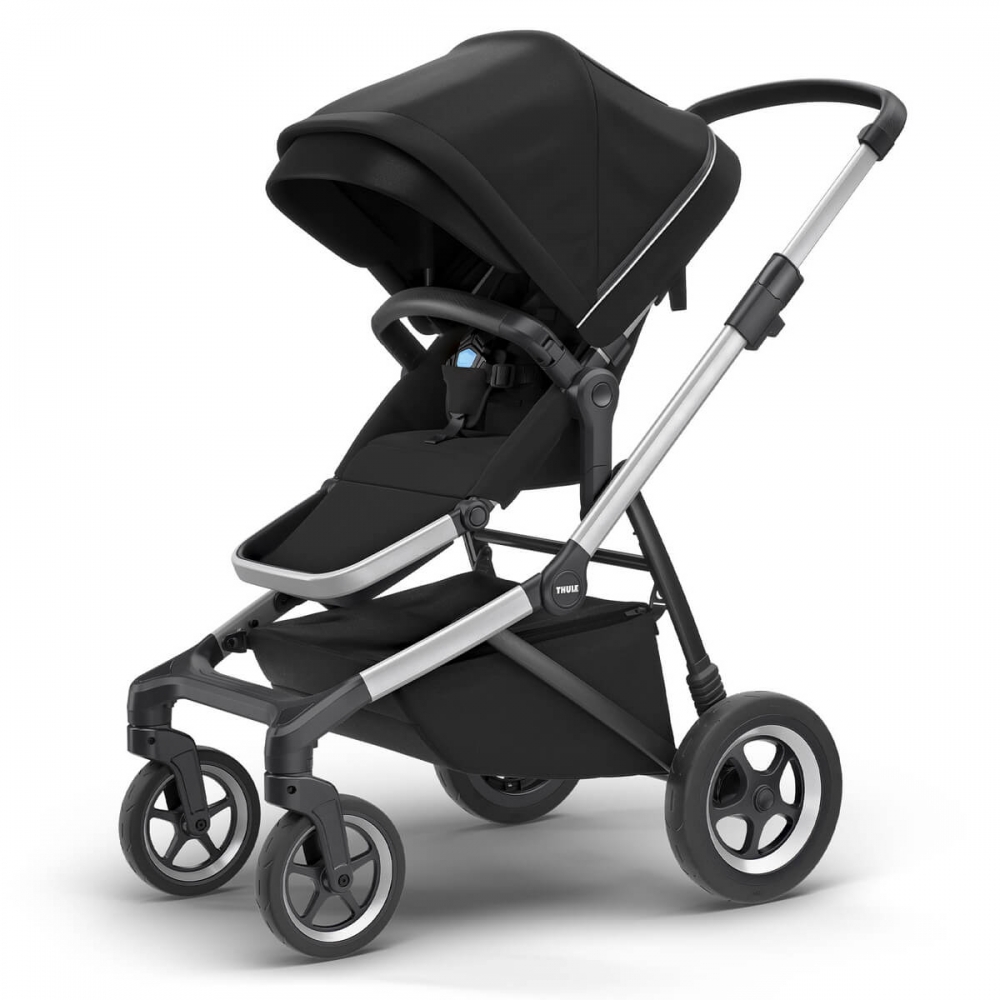 Thule Sleek jalutuskäru,Aluminium/ Midnight Black