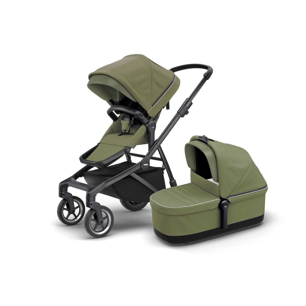 Thule Sleek 2in1 vankrikomplekt, Soft Green on Black
