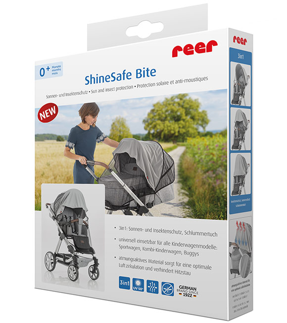 Reer vankri päikese- ja putukakaitse ShineSafe Bite hall