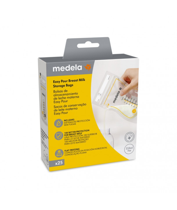 Medela BF Rinnapiima säilituskott 210ml 25tk