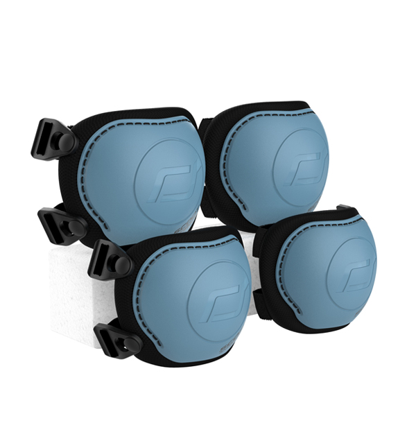 Scoot and Ride põlve- ja küünarnukikaitsmed lastele STEEL