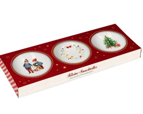 Christmas portselan taldrik 3 tk