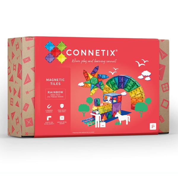 Connetix magnetilised klotsid 212tk Rainbow Mega Pack