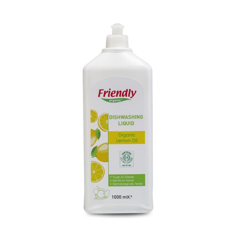 Friendly Organic orgaaniline sidruniõliga nõudepesuvahend 1000 ml