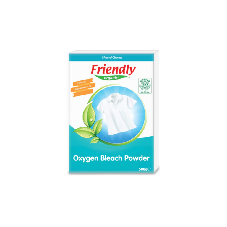 FRIENDLY ORGANIC teepuuõli ja hapnikuga plekieemalduspulber, 500g