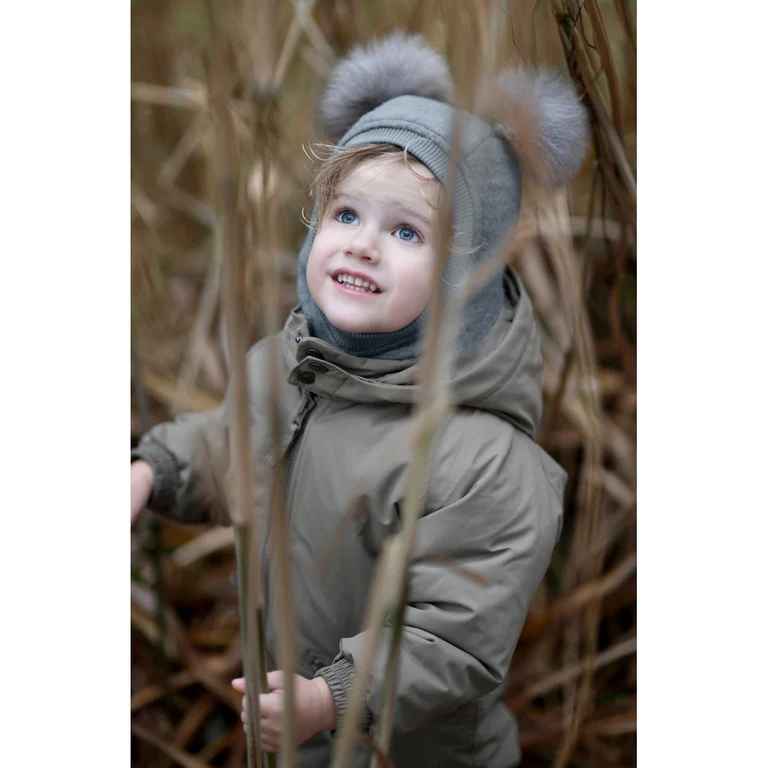 Huttelihut Alpakavillane tuukrimüts Pompoms Big Bear