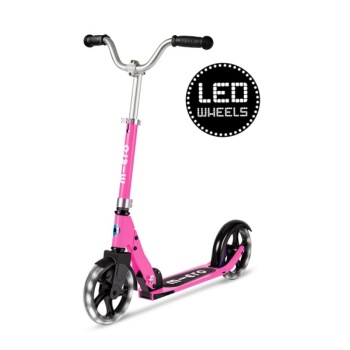 Micro Cruiser Led tõukeratas, roosa, alates 6. eluaastast