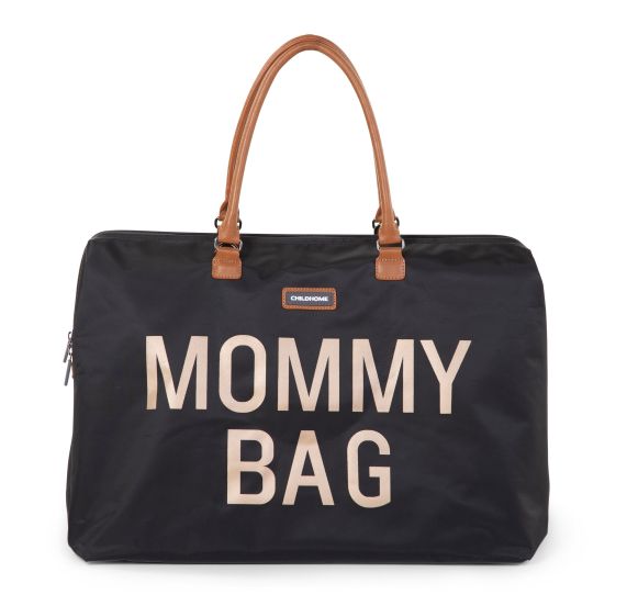 Childhome beebitarvete kott suur Mommy Bag must/kuld