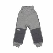 Voksi Wool meriinofliisist püksid Melange Grey
