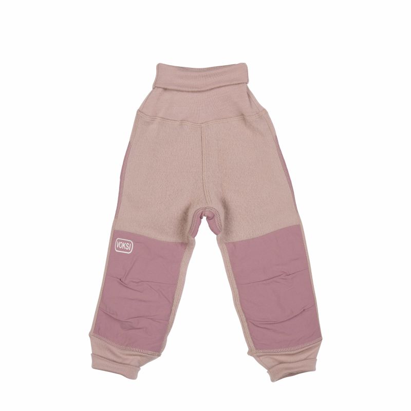 Voksi Wool meriinofliisist püksid Soft Grape