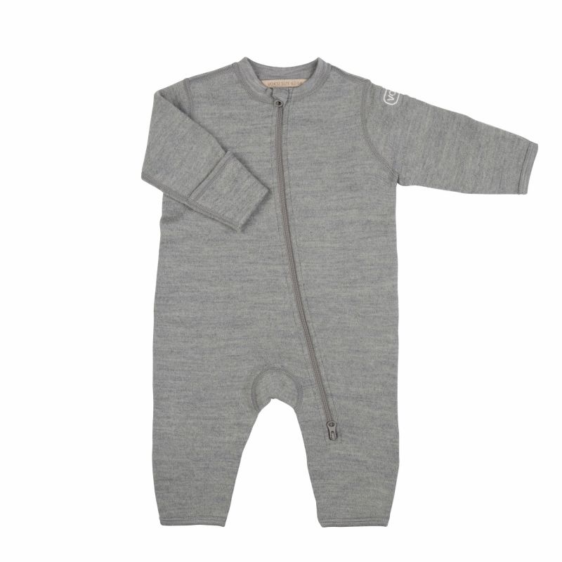 Voksi Wool meriinovillane kombe Melan Grey