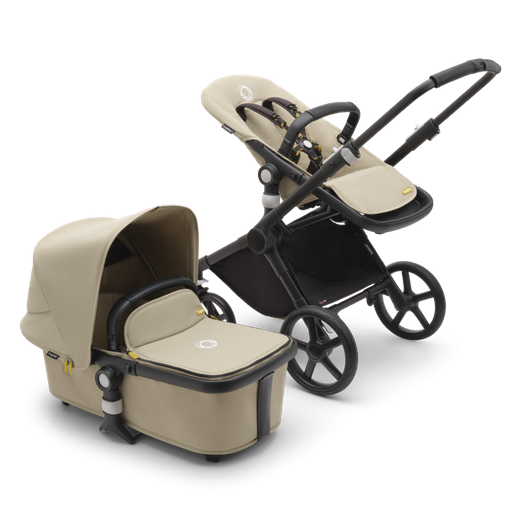 Bugaboo Fox Cub 2in1 vankrikomplekt Black/Desert Beige/Desert Beige 