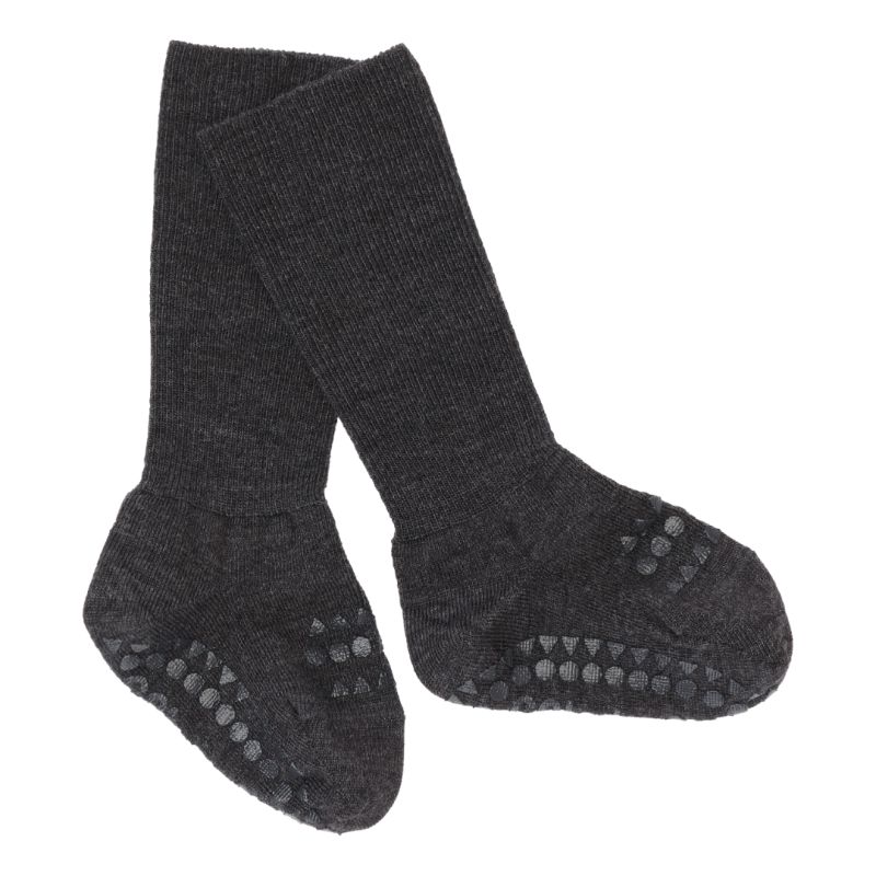 GoBabyGo Merino Wool libisemiskindlad meriinovillased sokid Dark Grey Melange