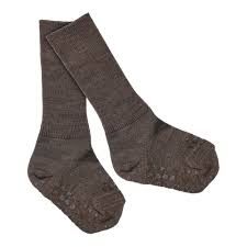 GoBabyGo Merino Wool libisemiskindlad meriinovillased sokid Chestnut