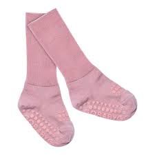 GoBabyGo Merino Wool libisemiskindlad meriinovillased sokid Rose Blush
