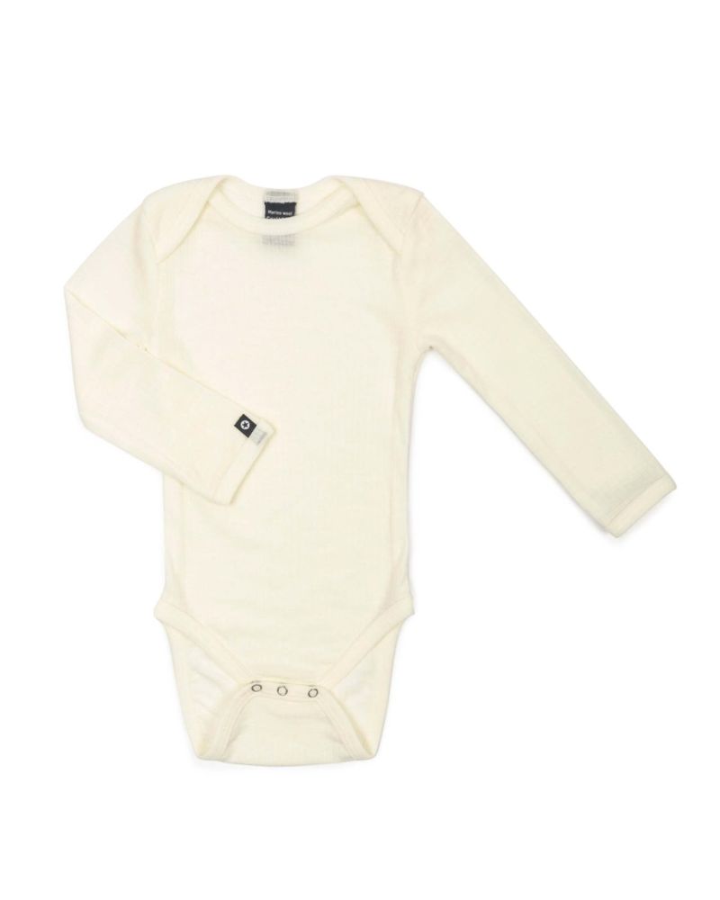 SmallStuff meriinovillane body pikkade varrukatega Off White