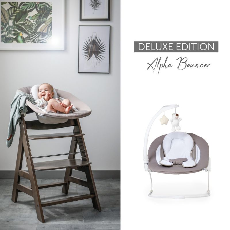 Hauck Alpha+ lamamistool Bouncer Deluxe 2in1 sand