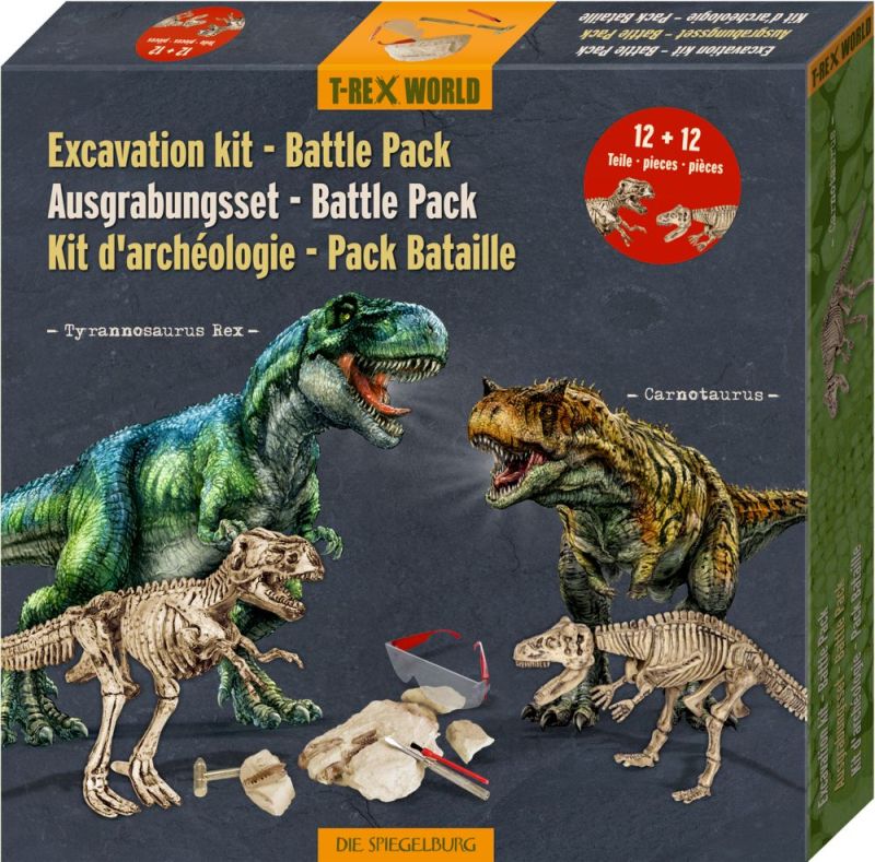 T-Rex World Dinosauruse luude väljakaevamiskomplekt 2tk