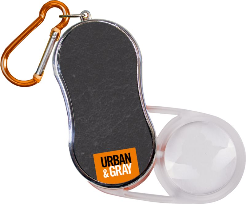 Urban & Gray võtmehoidja LED luup karabiin