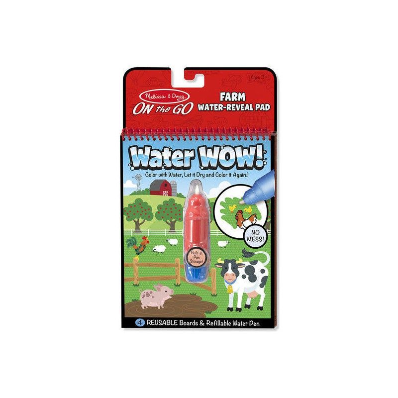 Melissa & Doug Water Wow! veepliiatsiga värviraamat Talu