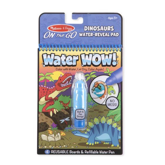 Melissa & Doug Water Wow! veepliiatsiga värviraamat Dinosaurused