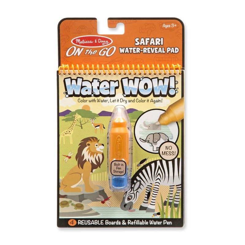 Melissa & Doug Water Wow! veepliiatsiga värviraamat Safari