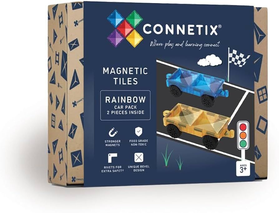 Connetix Rainbow magnetilised klotsid 2tk Car Pack
