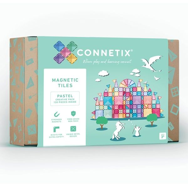 Connetix magnetilised klotsid 120tk Pastel Creative Pack