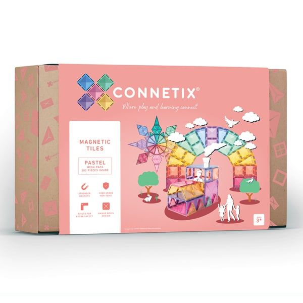 Connetix magnetilised klotsid 202tk Pastel Mega Pack
