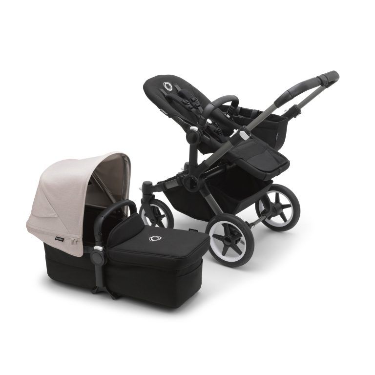 Bugaboo Donkey 5 Mono 2in1 vankrikomplekt Graphite/Midnight Black/Misty White