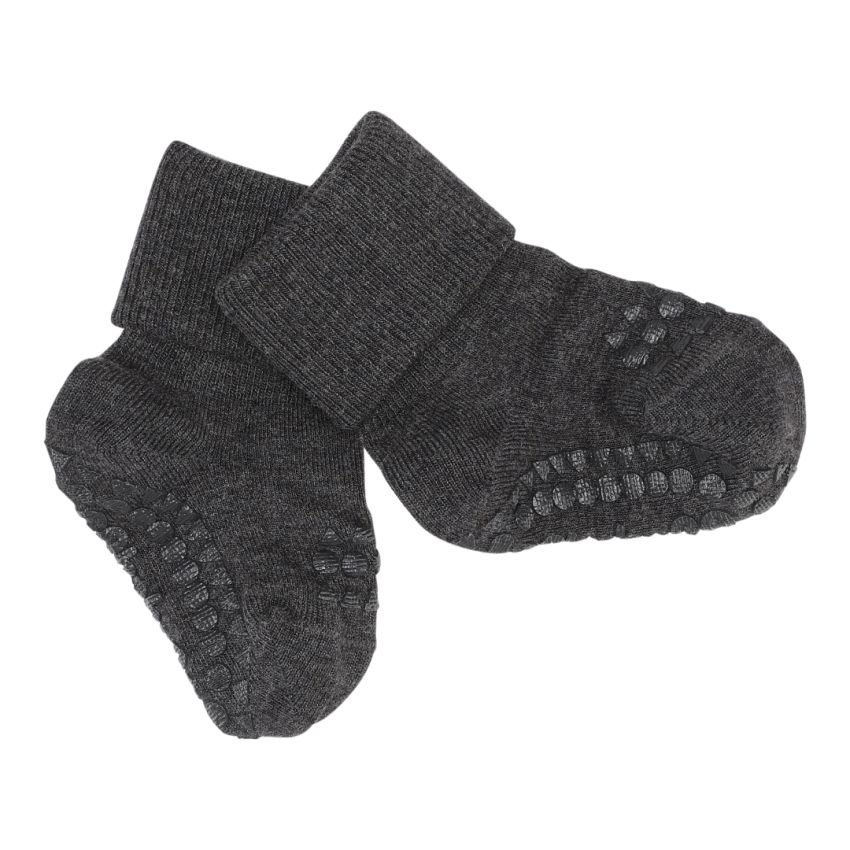 GoBabyGo Bamboo libisemiskindlad bambussokid Dark Grey Melange