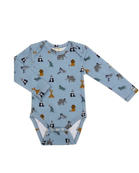 SmallStuff body pikkade varrukatega Zoo Garden Denim