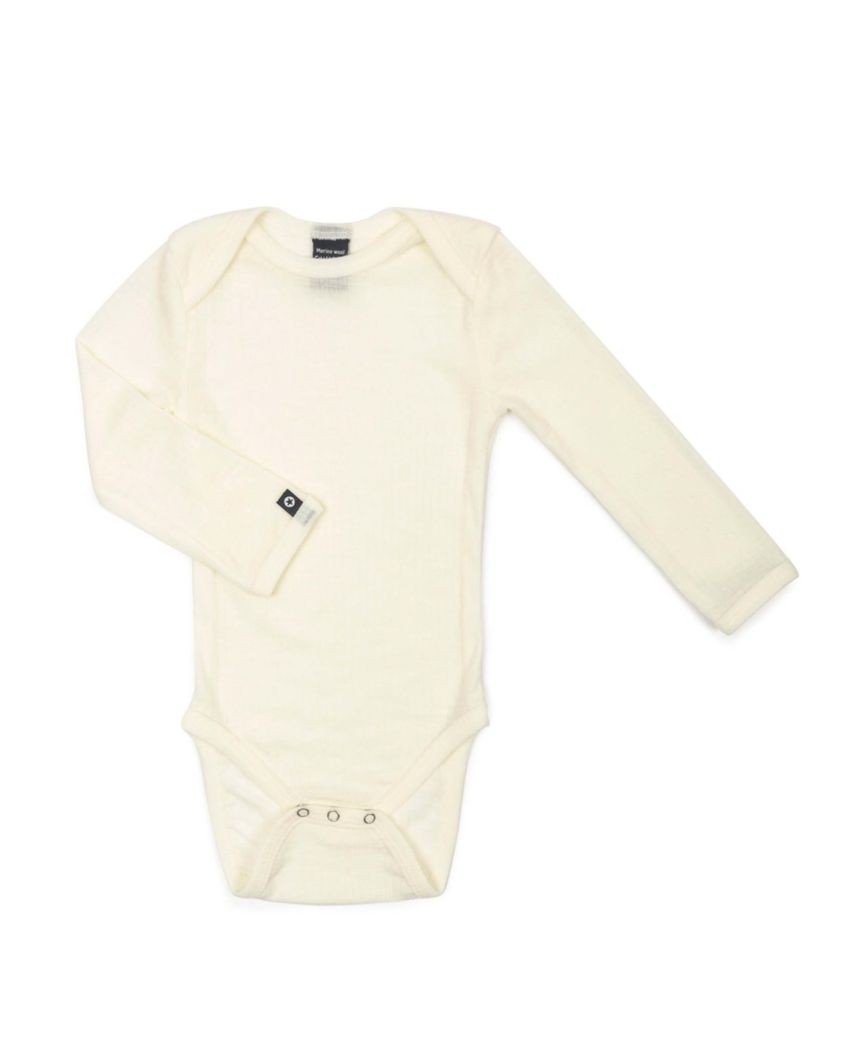 SmallStuff meriinovillane body pikkade varrukatega Off White