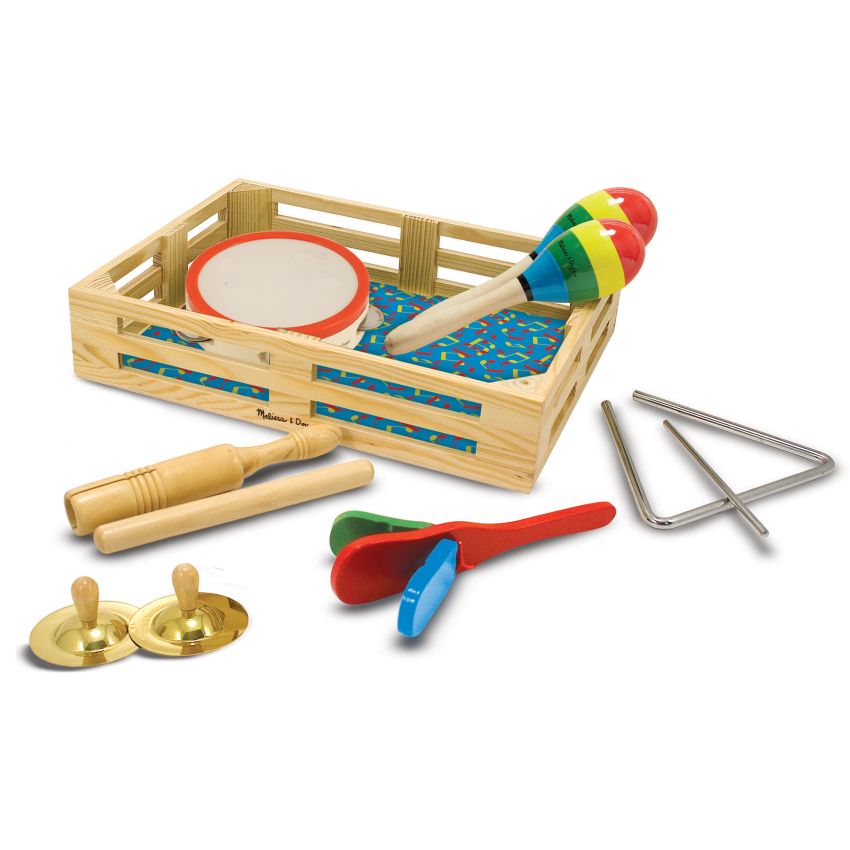 Melissa & Doug puidust muusikariistad karbis