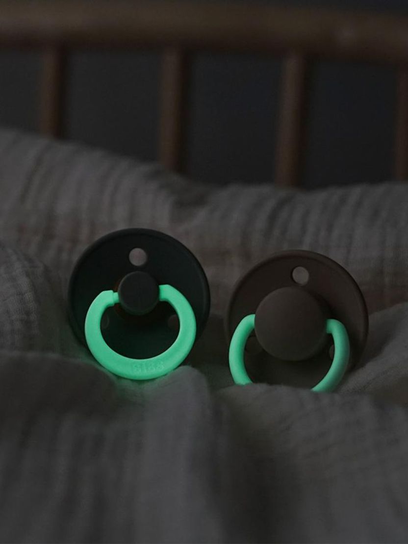 BIBS Colour Round GLOW latekslutid 2-pakk 6-18 kuud