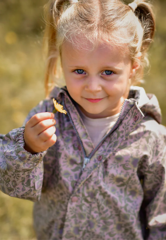 Mikk-line vihmakomplekt kummivärvliga või traksipükstega- TwilightMauve