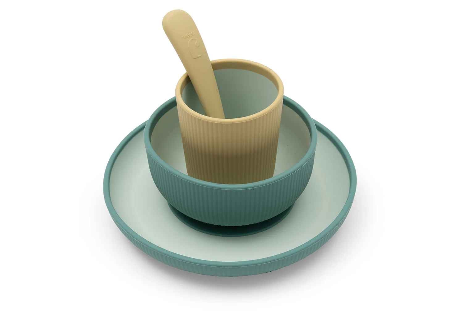 Jollein silikoonist sööginõu komplekt - Jade Shades
