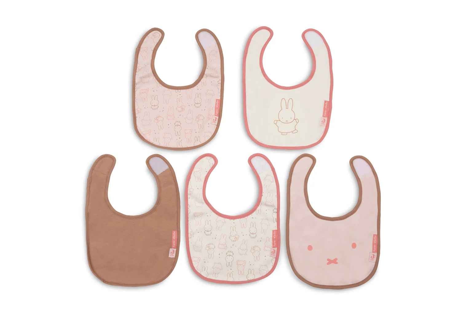 Jollein veekindlad põlled Miffy Moments - Silk Rose 5tk 